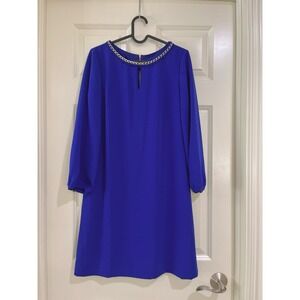 tahari arthur s levine women blue dress size 2